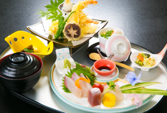 Tempura & sashimi set meal