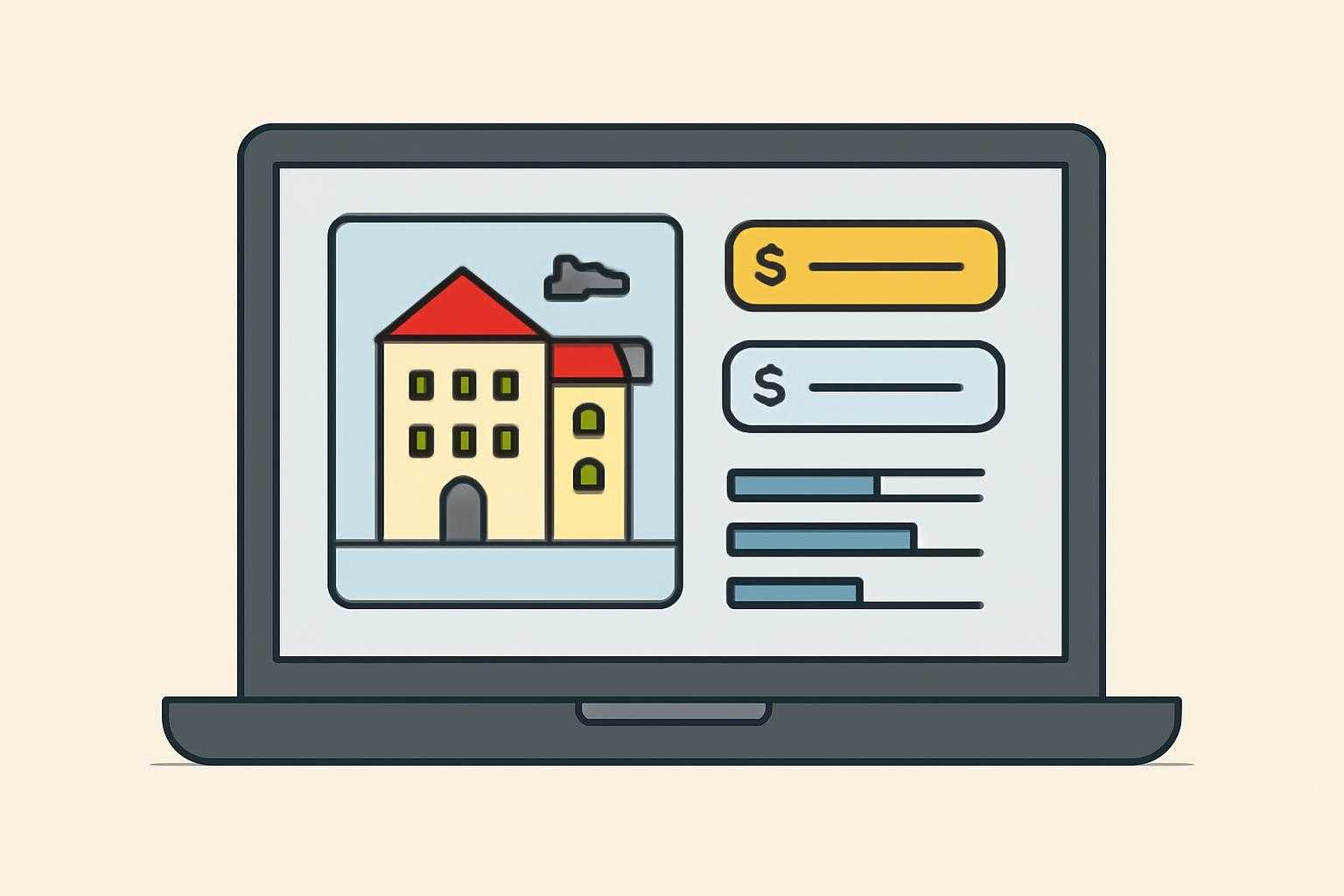 複数の予約サイトで同じホテルの価格を比較している画像